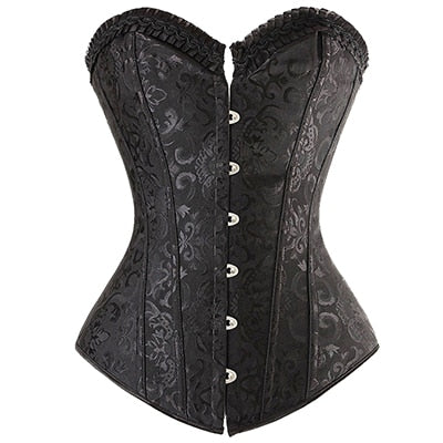 Women Waist Clincher Corsets Black Plus Size S-6XL