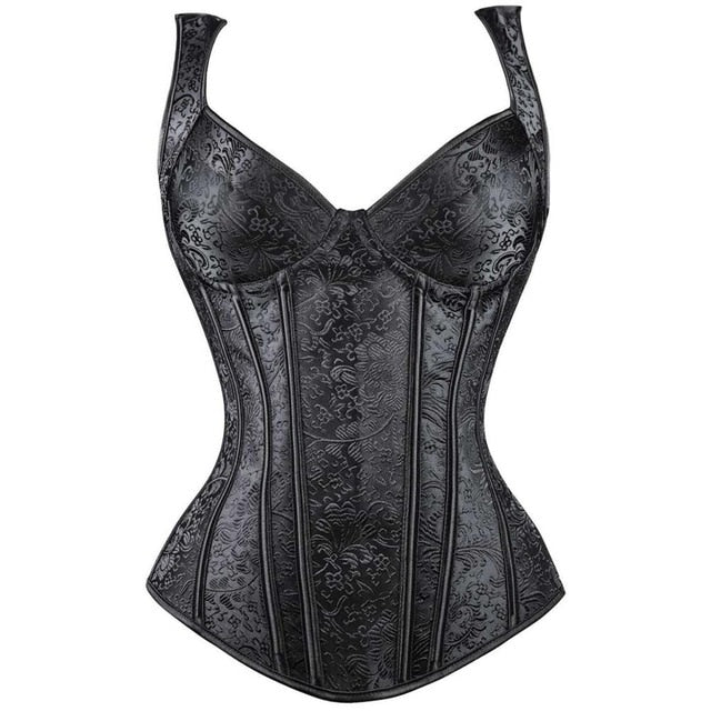 Women Waist Clincher Corsets Black Plus Size S-6XL