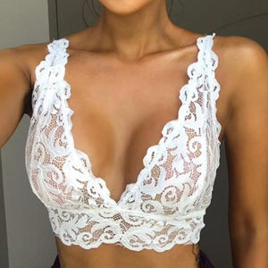 Sexy Female Tops 2018 Floral Lace