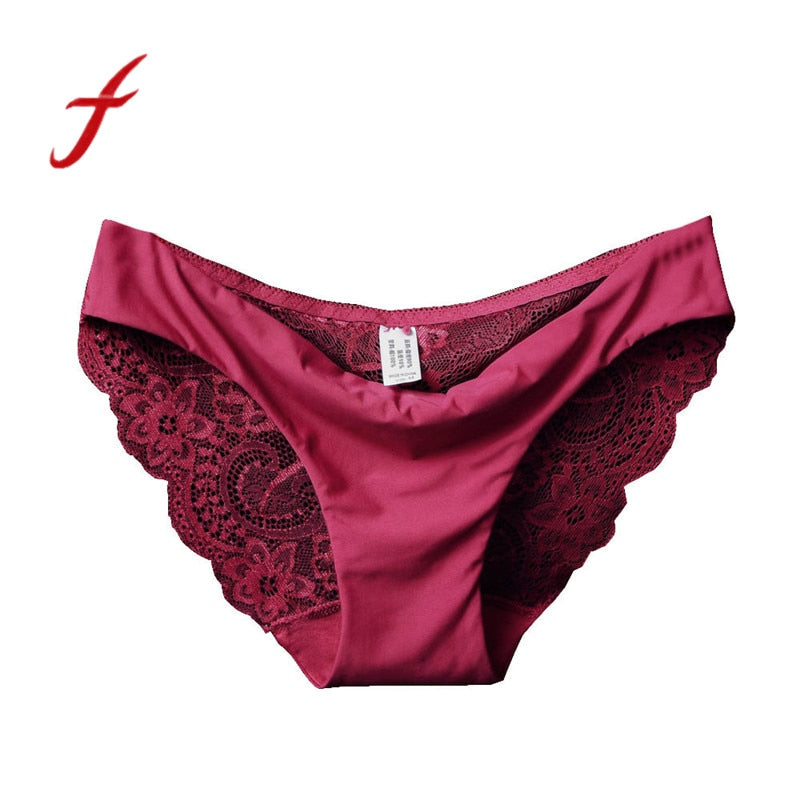 S-2XL! seamless low-Rise women's sexy lace lady panties
