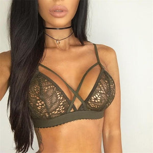 Bra & Brief Sets Women Sexy Lingerie Floral Sheer Lace