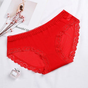 Women Sexy  Briefs  Perspective Lace Splice Briefs Panties